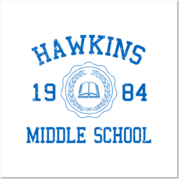 Hawkins Middle School Wall Art by SeattleDesignCompany